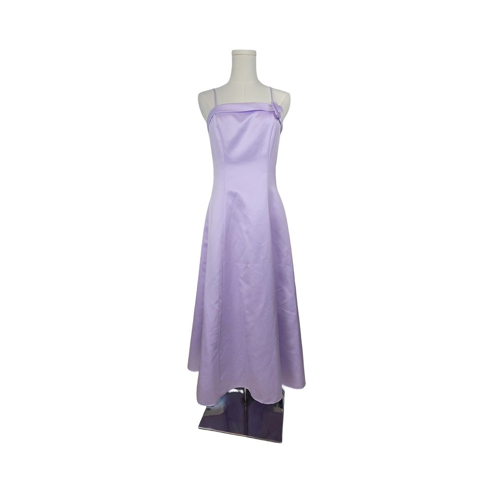 Betsy & Adam Vintage 90s Y2K Gown Dress Lavender Satin 6/8 Purple Maxi Prom Hoco